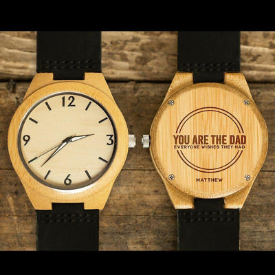 Personalized Wood Watches for Dad